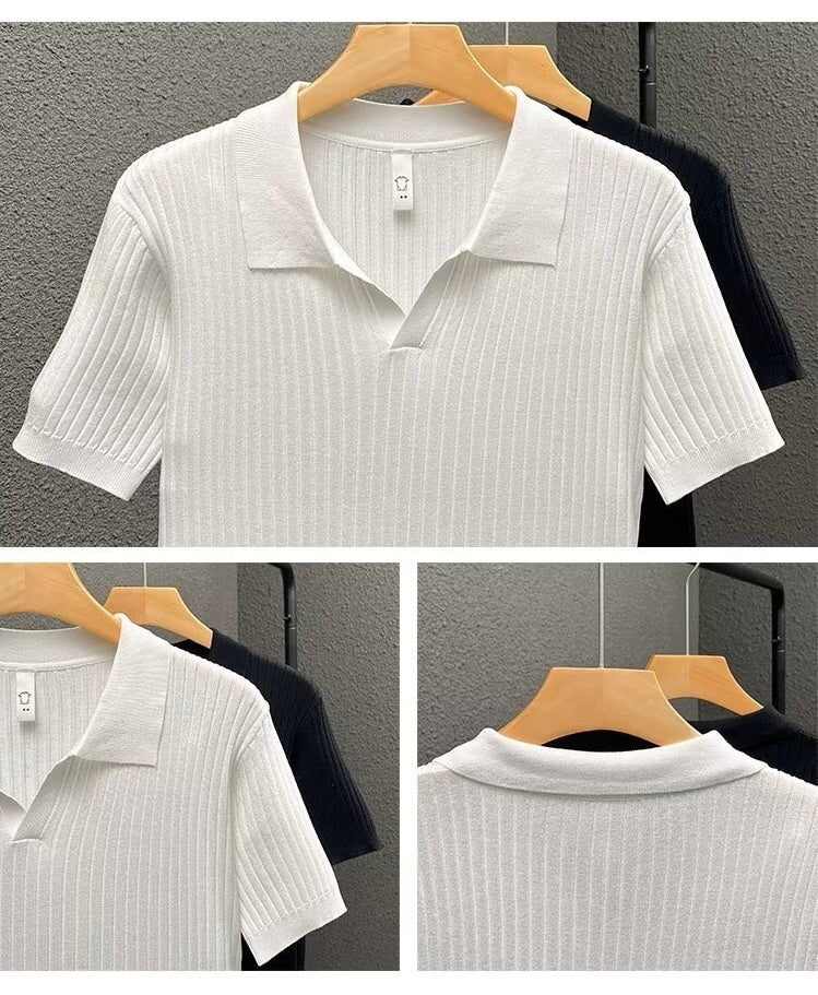 Kurzarm Shirt mit Kragen